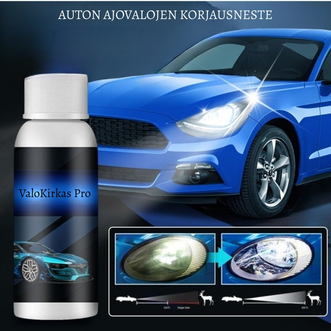 ValoKirkas Pro – Ajovalojen kirkastaja minuuteissa