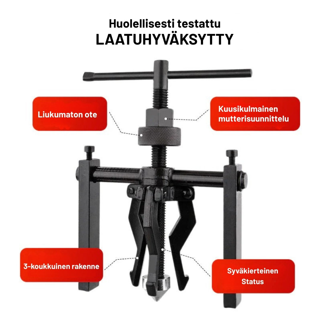 VoimaKoura – Irrota jumittuneet osat ilman voimaa tai stressiä