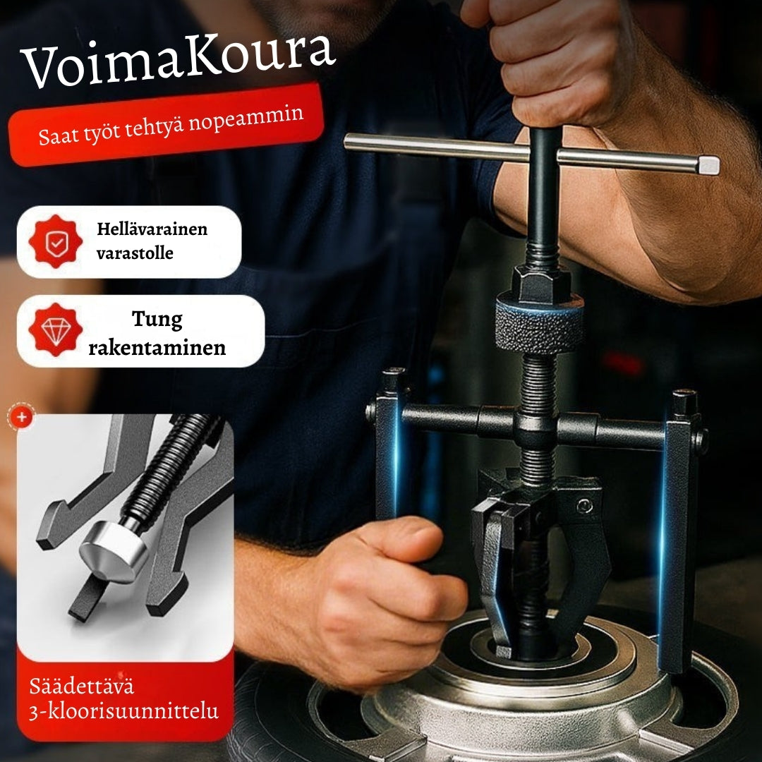 VoimaKoura – Irrota jumittuneet osat ilman voimaa tai stressiä