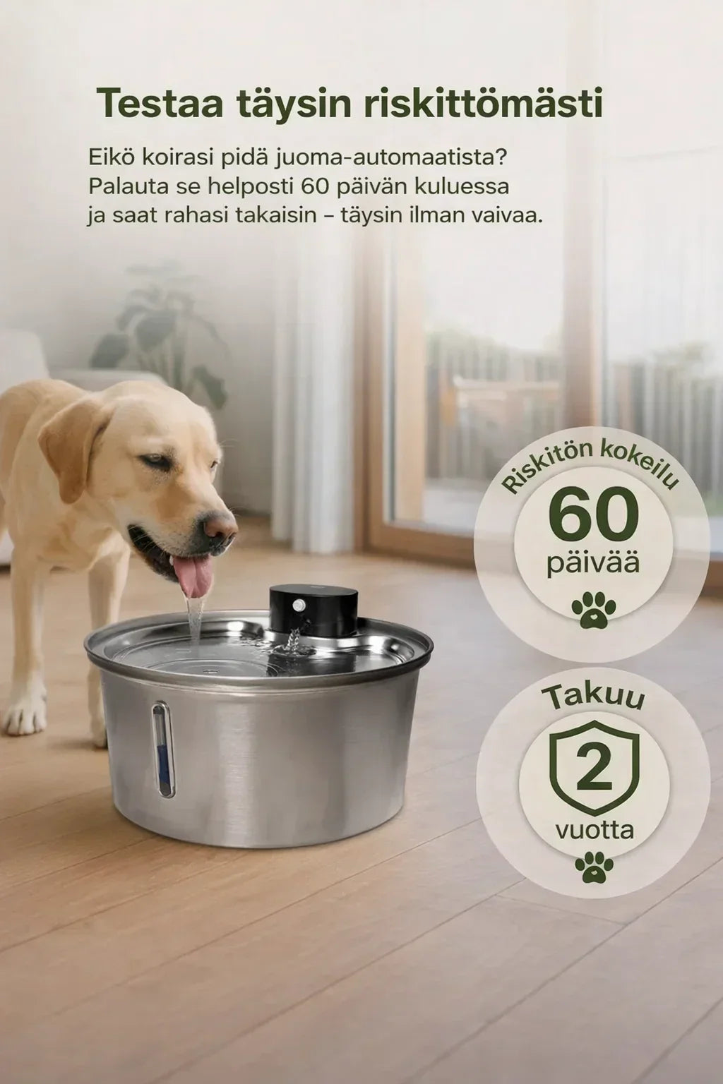 PuhdasPuro – Langaton ja älykäs juomalähde koirille